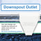 EXTREME Flo Downspout Outlet: High Flow Downspout Outlet for Gutters