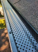 black close-up of holes